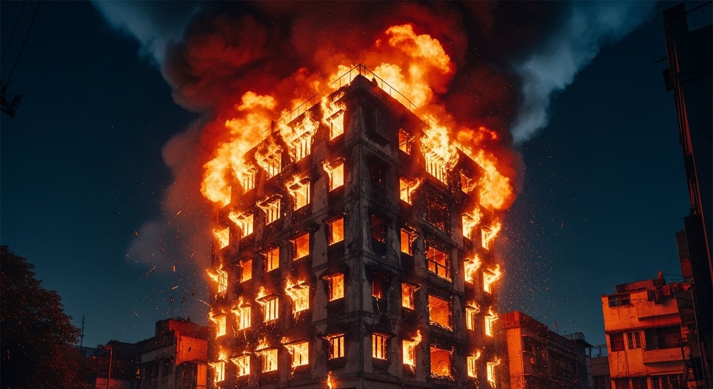 Jalore Businessman's Family Perishes in Bengaluru Fire: 4 Dead, Four-Storey Building Gutted by Warehouse Blaze