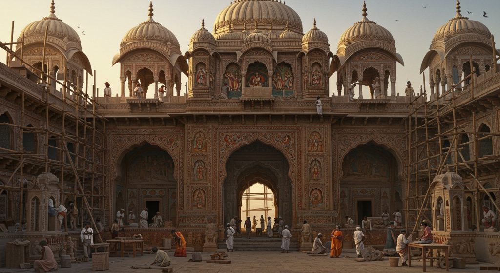 Janakpuri Mahotsav 2025: Grand Mithila Mahal Under Construction, 80 Artisans Working Day and Night; Soon 'Jai Shri Ram' Will Resound.