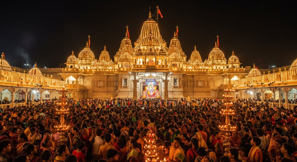 Janmashtami 2025: Grand Rituals from 11 PM at Mathura's Shri Krishna Janmabhoomi, Huge Crowds of Devotees in Temples