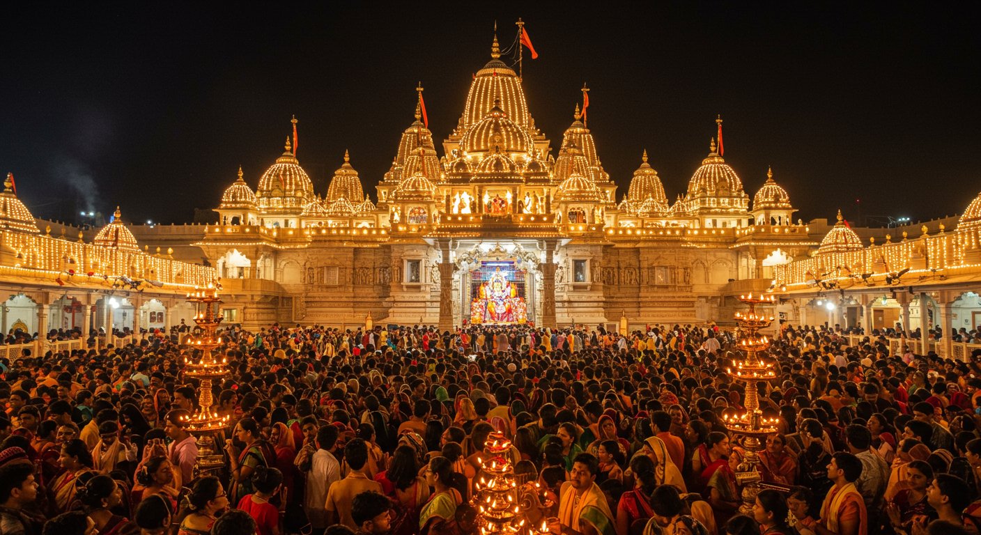 Janmashtami 2025: Grand Rituals from 11 PM at Mathura's Shri Krishna Janmabhoomi, Huge Crowds of Devotees in Temples