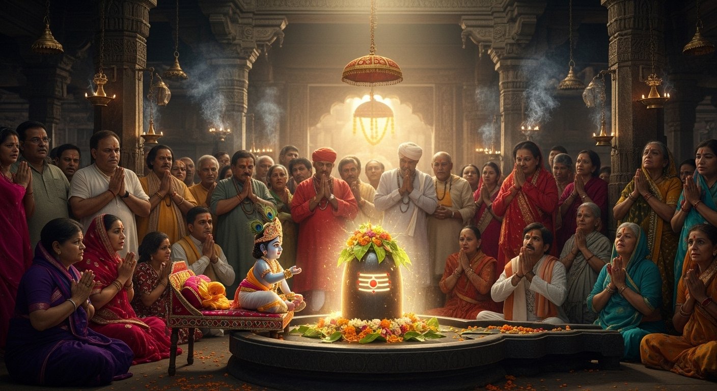 Janmashtami 2025's Unique Miracle: Laddu Gopal Sees the Lord of Kashi Two and a Half Hours After Birth; Kashi Resounds with Cheers