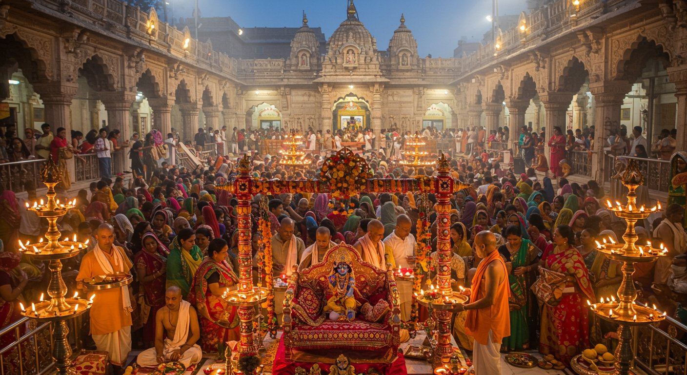 Janmashtami 2025 Live: Krishna Kanhai to be Born in Just a Few Hours, Devotees Throng Mathura Temples, Puja Preparations Intensify