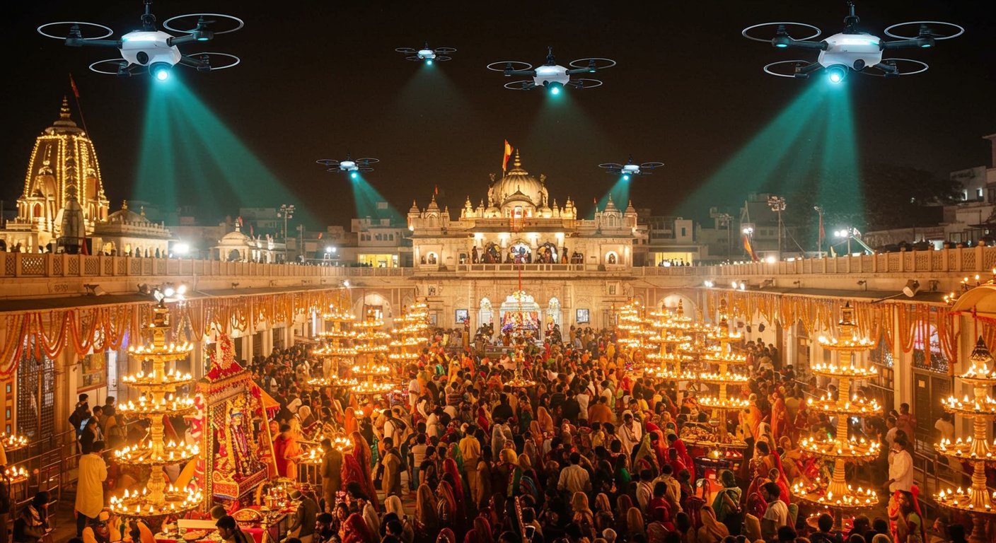 Mathura Janmashtami 2025: Kanha's Birthday Celebration to be Held with AI Drones and Special Security Plan