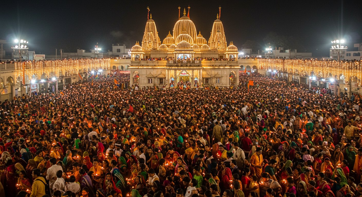 Janmashtami 2025: Massive Influx of Devotees in Mathura, Security Beefed Up, Festive Fervor at Shri Krishna Janmabhoomi