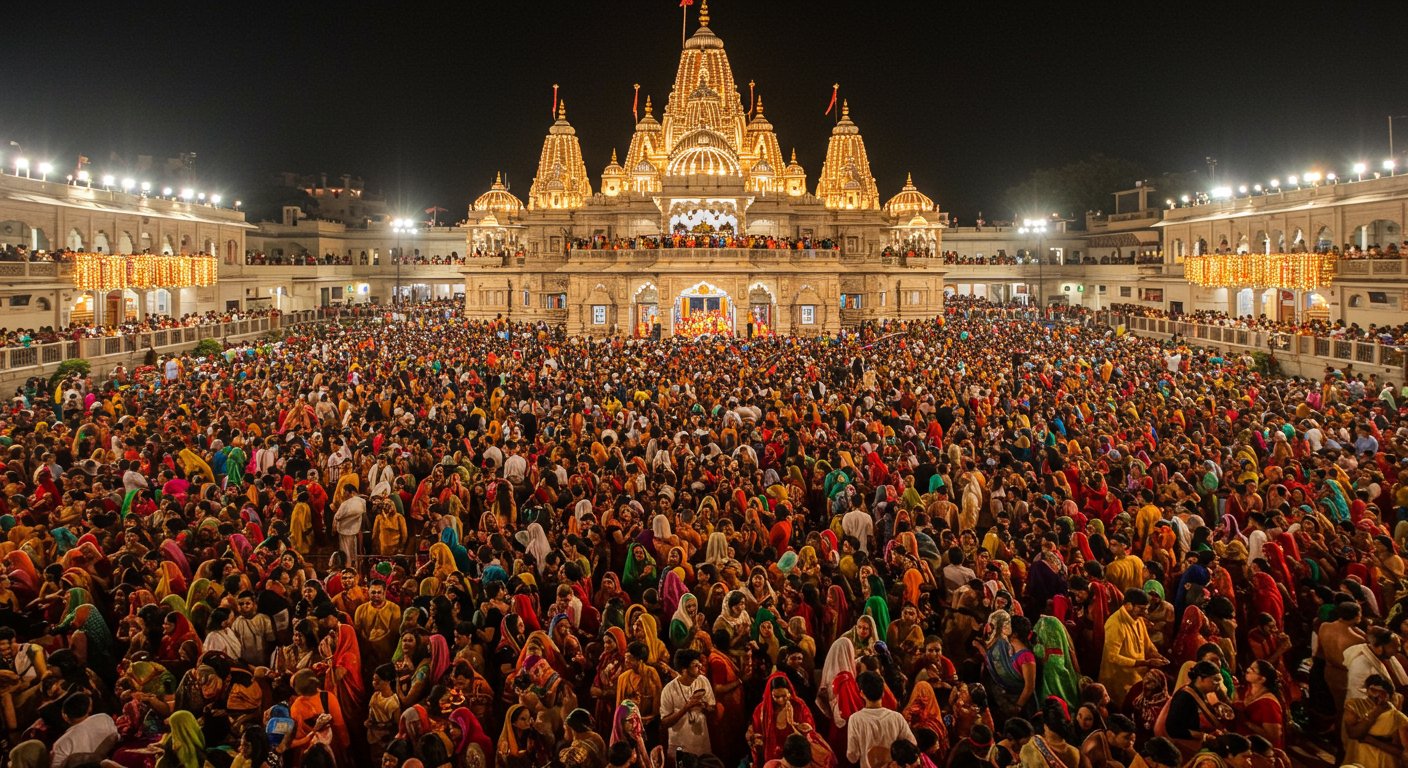 Janmashtami 2025 LIVE: A vast ocean of faith surged at Mathura's Shri Krishna Janmabhoomi, eagerly awaiting Kanha's birth.