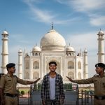 Bizarre Tourist at Taj Mahal: Guards Stunned, Denied Entry; Youth Expresses Displeasure; Video Goes Viral