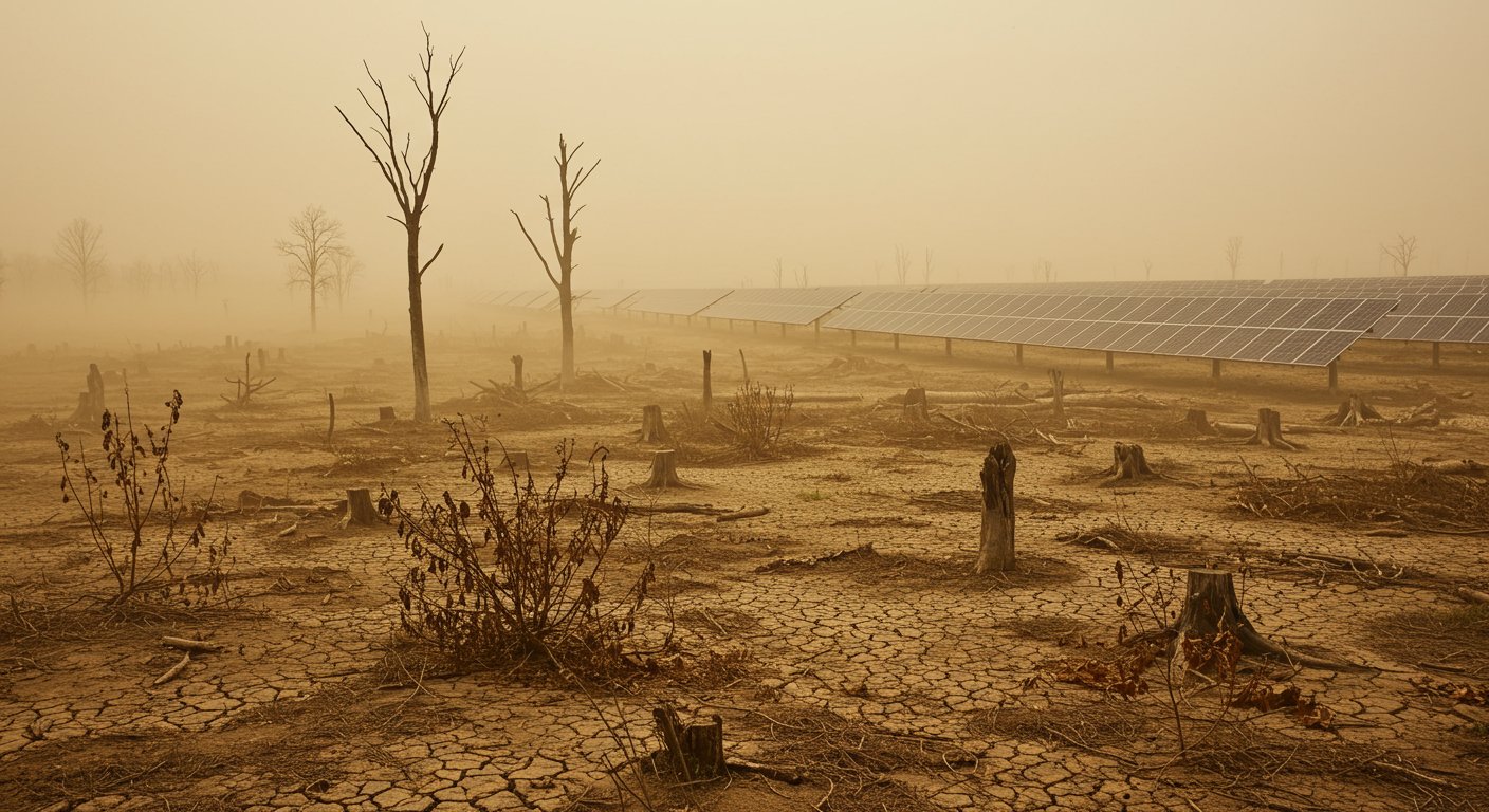 Environmental Devastation by Solar Projects: Millions of Trees Felled Destroying Life Cycles, Birds and Butterflies Disappearing, Land Barren
