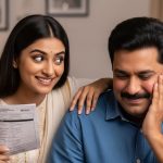 Sister-in-law made a remark on brother-in-law's report that left him blushing.