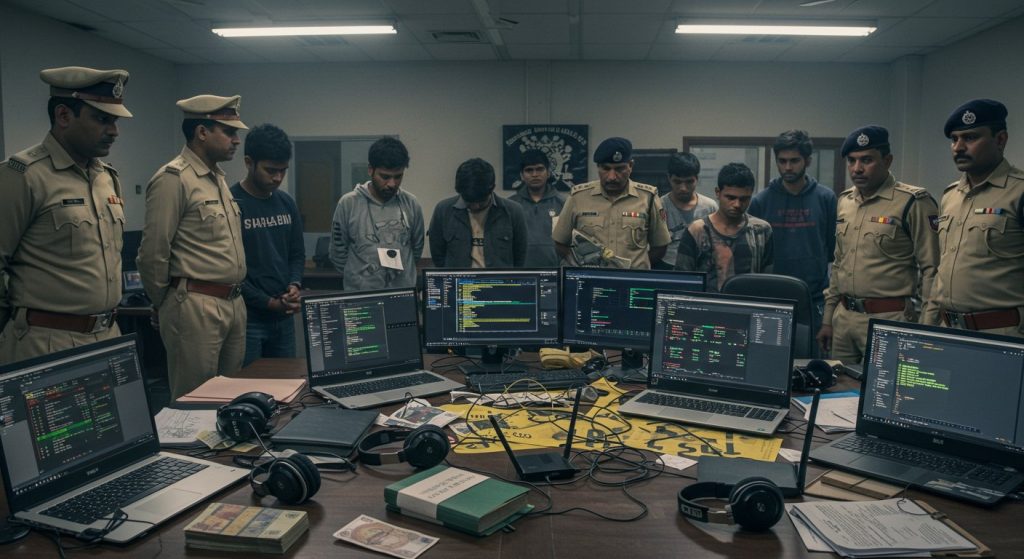 Major Online Gaming Scam Exposed in Kannauj: 10 Cyber Fraudsters Arrested, Rs 5-10 Crore Defrauded Daily