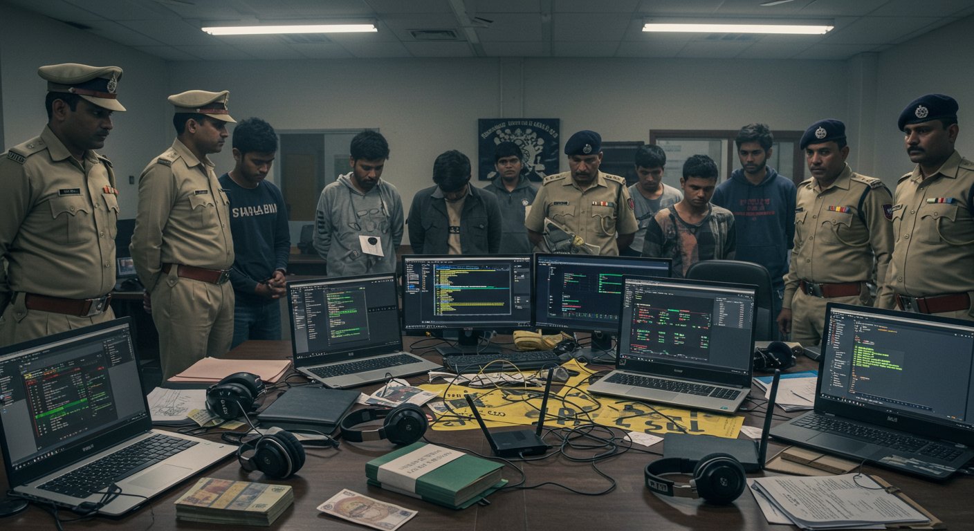 Major Online Gaming Scam Exposed in Kannauj: 10 Cyber Fraudsters Arrested, Rs 5-10 Crore Defrauded Daily
