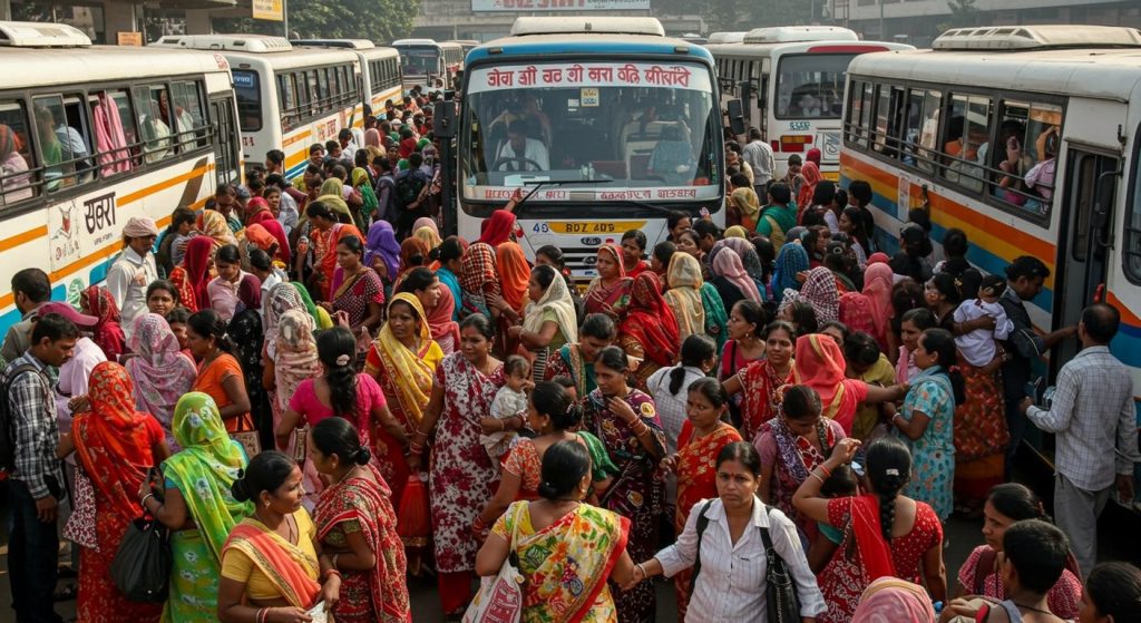 Kanpur's Sister Influx: 60 Long-Distance Buses Deployed on Short Routes, Bringing Relief to Passengers