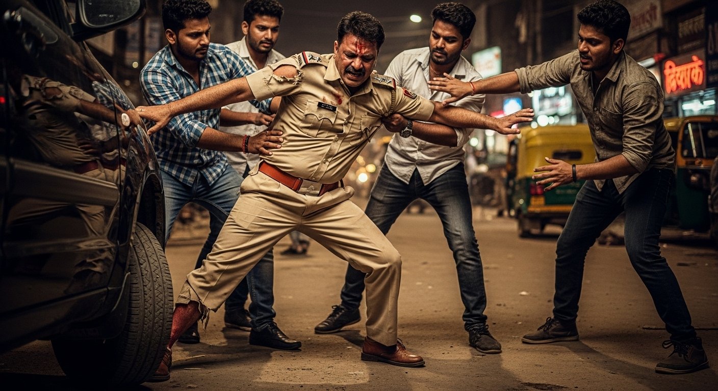 Deadly Attack on Sub-Inspector in Kanpur: Car Rammed, Uniform Torn, Threats Made, All Three Accused Arrested!