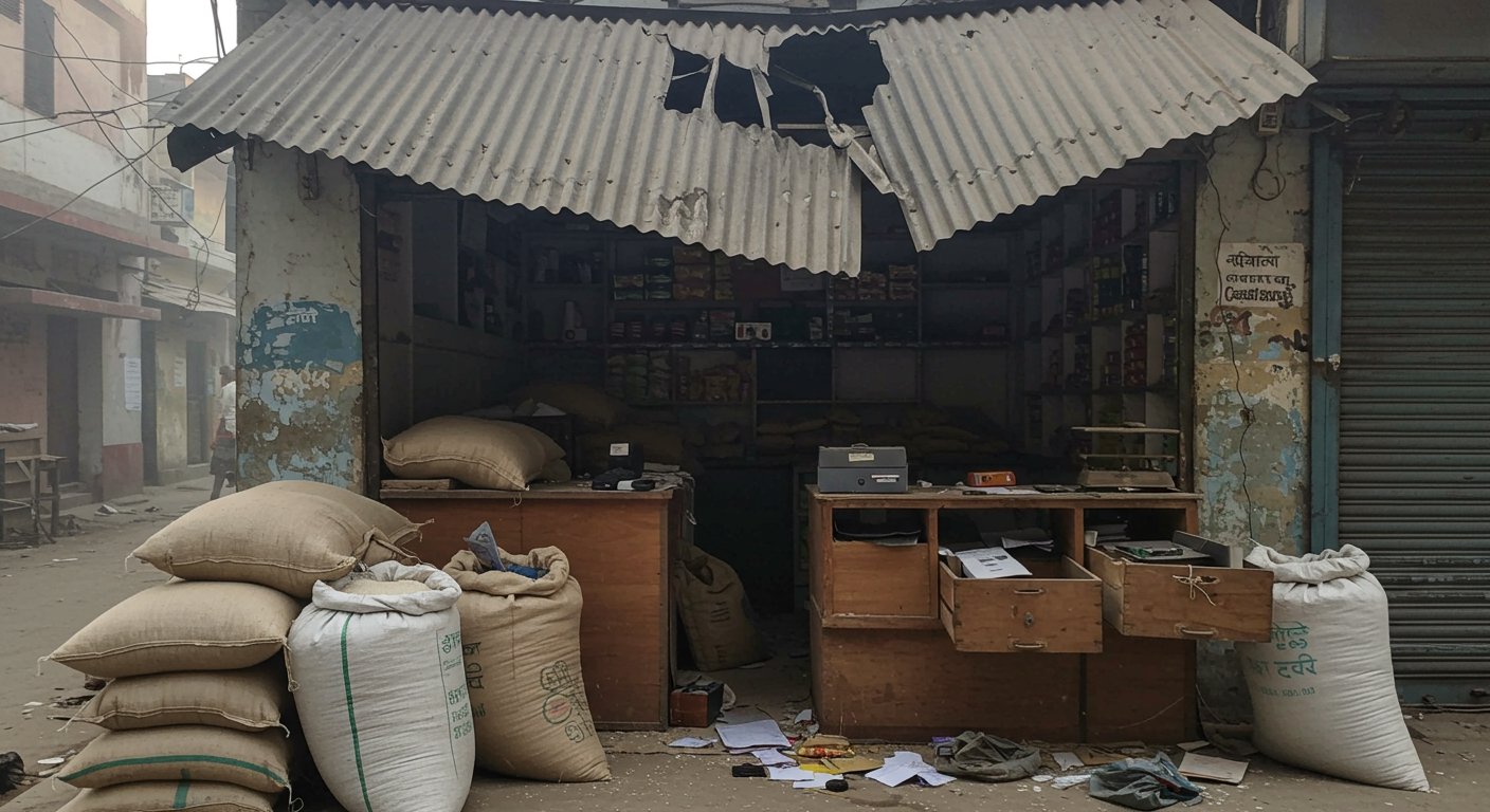 Kanpur: Thieves Make Off With Rs 7 Lakh Cash, DVR After Removing Tin Shed From Grain Trader's Shop