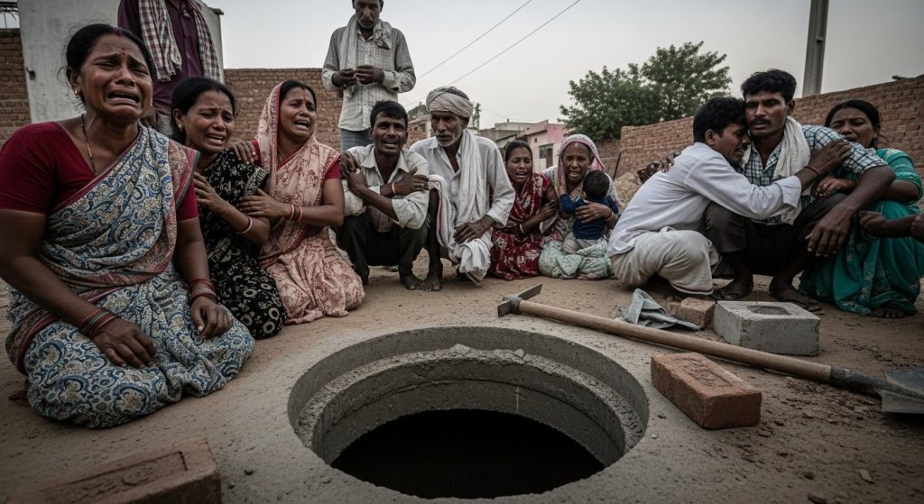 Kanpur Dehat: 3 Laborers Tragically Die from Suffocation in Sewer Tank; Families Devastated, Inconsolable