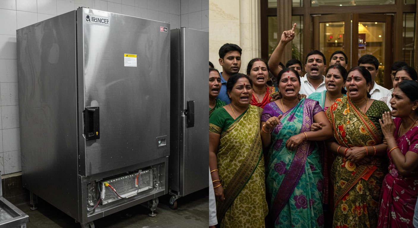 Kanpur: Employee Tragically Dies After Electric Shock From Renowned Hotel's Freezer; Kin Protest For Justice