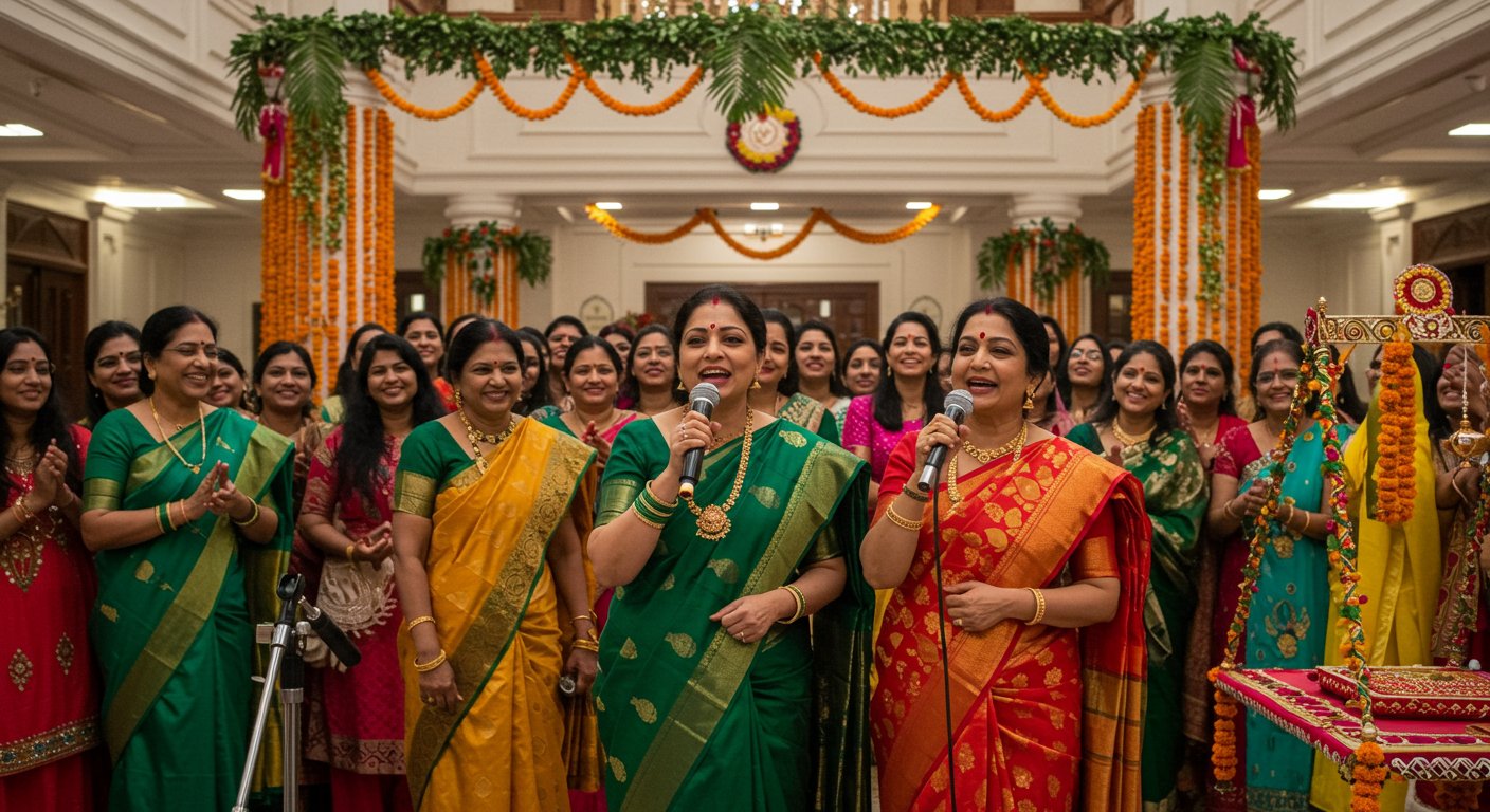 Splendid Hariyali Teej Celebration at Kanpur Municipal Corporation: Minister of State and Mayor Sang Songs