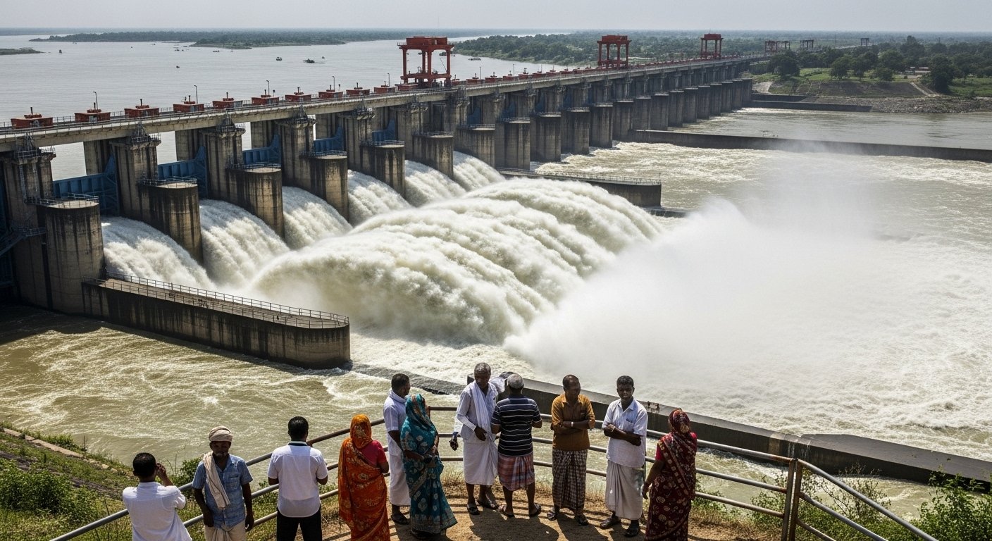 Kanpur Barrage: 30 Gates Opened, 1.56 Lakh Cusecs of Water Released, High Alert in Katri and Riverside Villages!