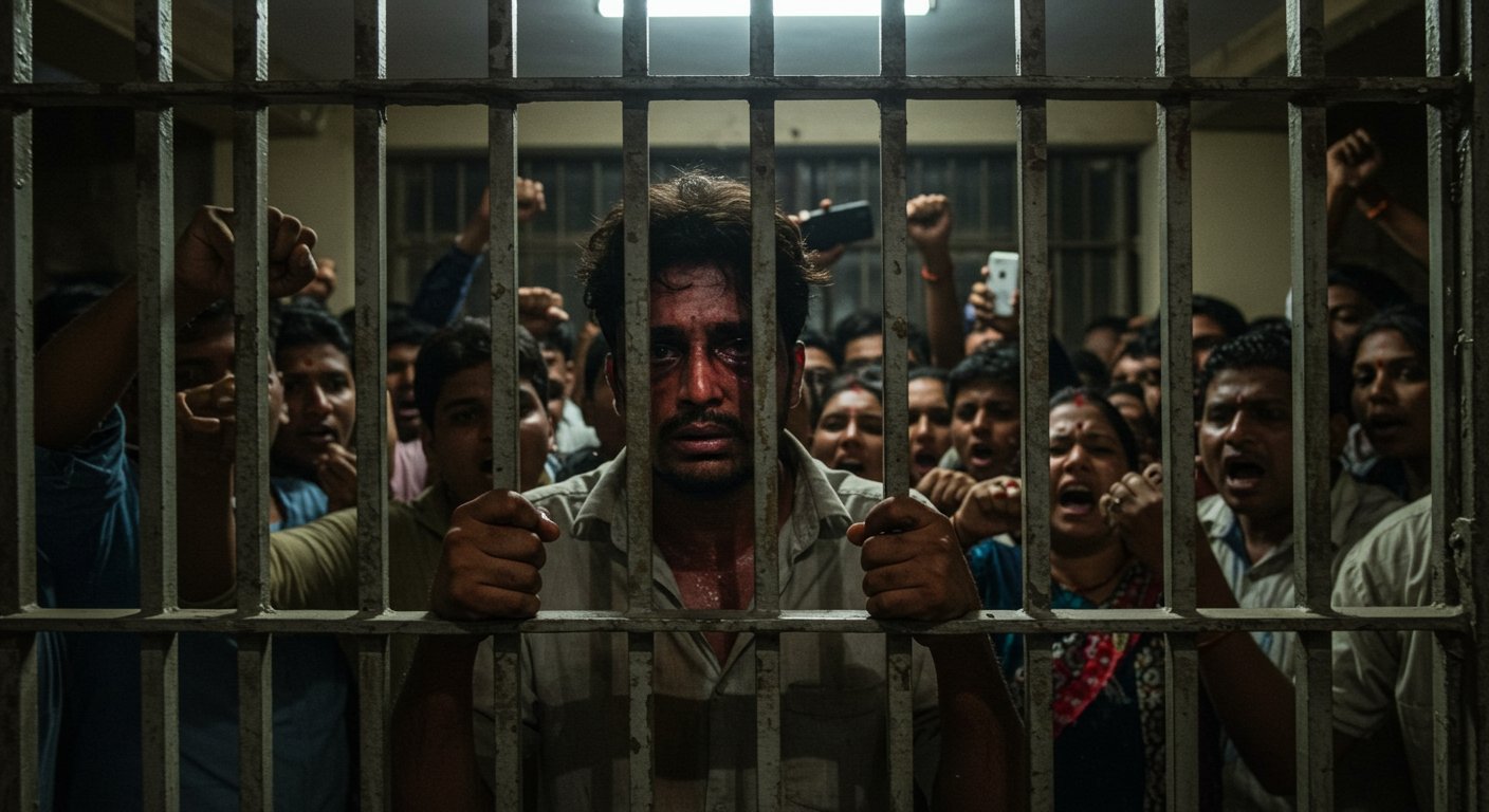 Police Terror in Kanpur: Sub-inspector beats youth at police station, keeps him in lockup overnight; public outraged.