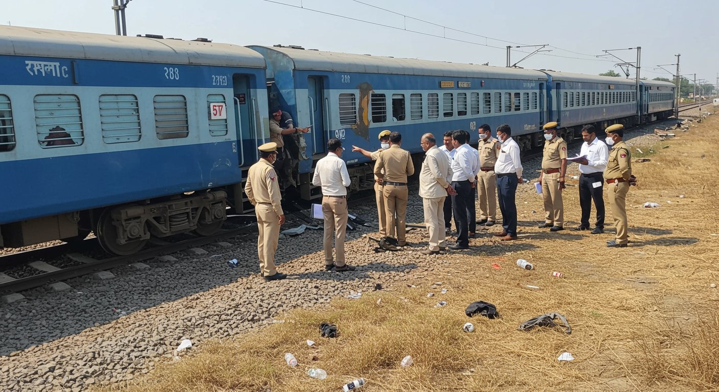 Kanpur: Two Coaches of Sabarmati Express Derail in Bhaupur, Major Accident Averted, No Fatalities!