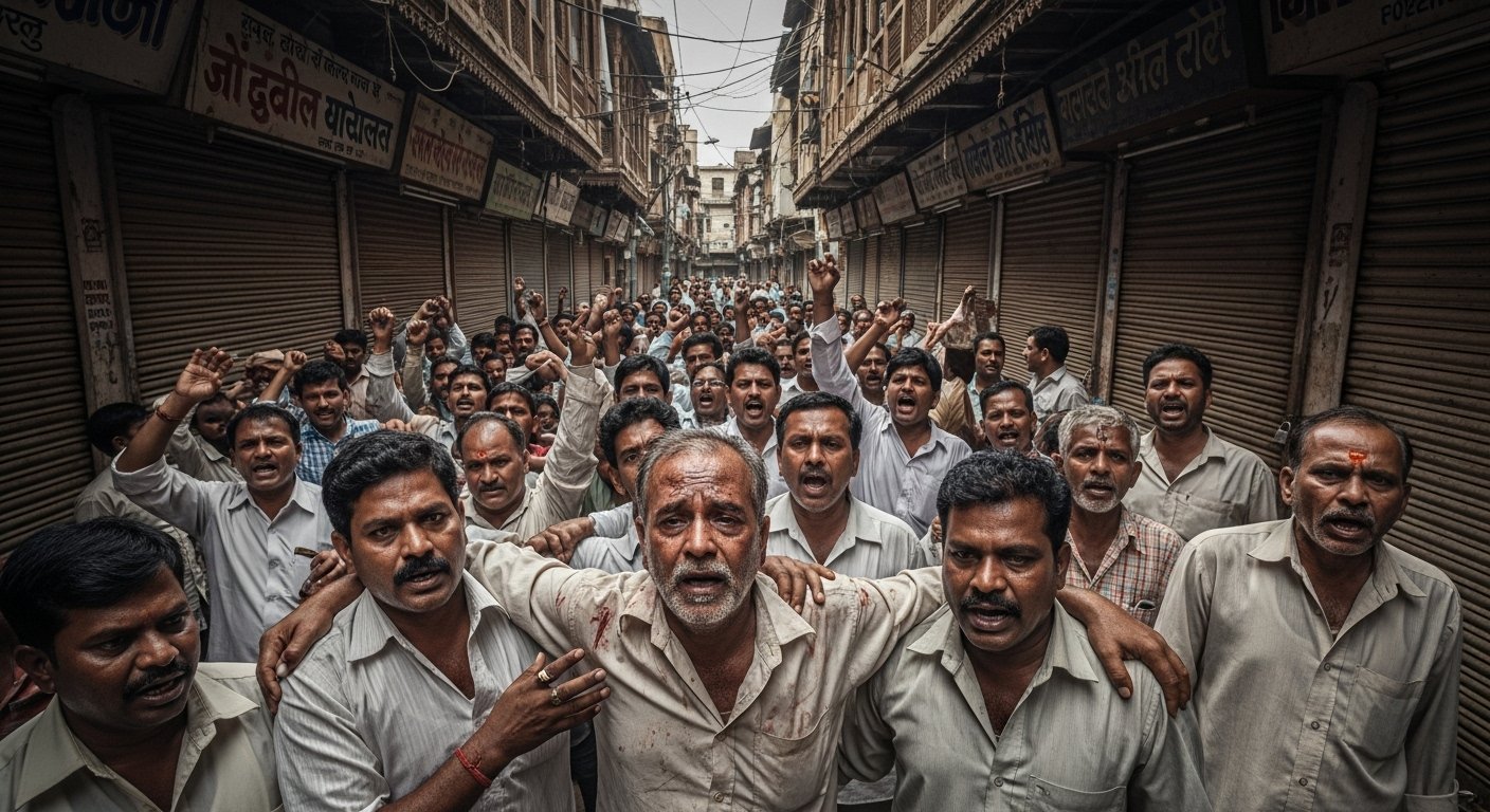 Kasganj: Textile Businessman Beaten Mistaken For Thief; Traders' Anger Erupts, Market Shut Down In Protest