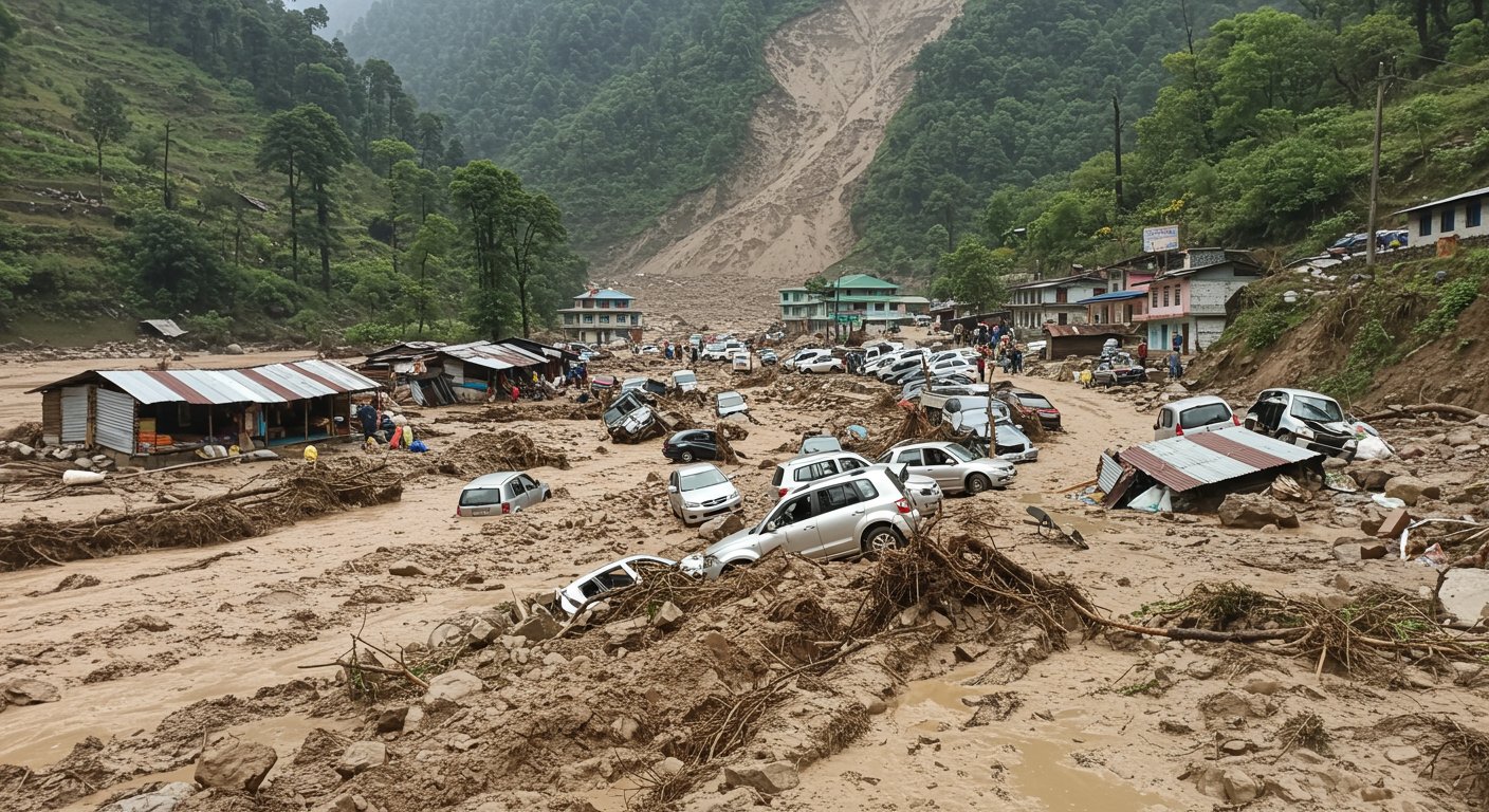 Kotkhai: Cloudburst and Landslide Wreak Havoc; 2 Killed by Falling Rocks, 20 Vehicles Buried, 26 Shops Demolished, Dozens of Homes Evacuated