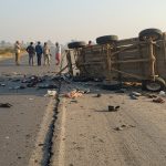Horrific Road Accident in UP: 'Save Me...' Cries, Blood Spread for 30 Meters, 11 Tragic Deaths; Trolley Overturned, No Time to React