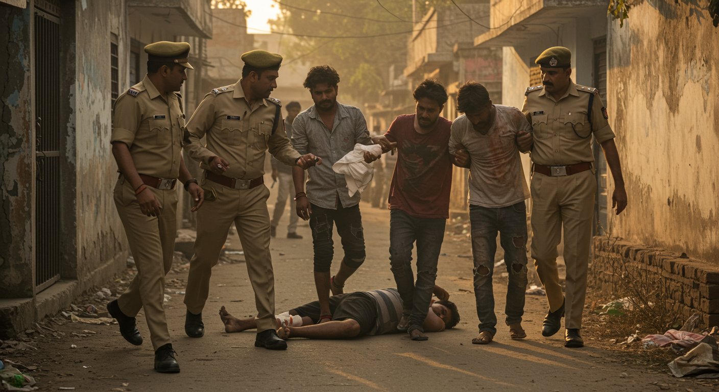 Grain Merchant Murder Case: Major Action by UP Police, Four Murderers Arrested After Encounter, One Injured