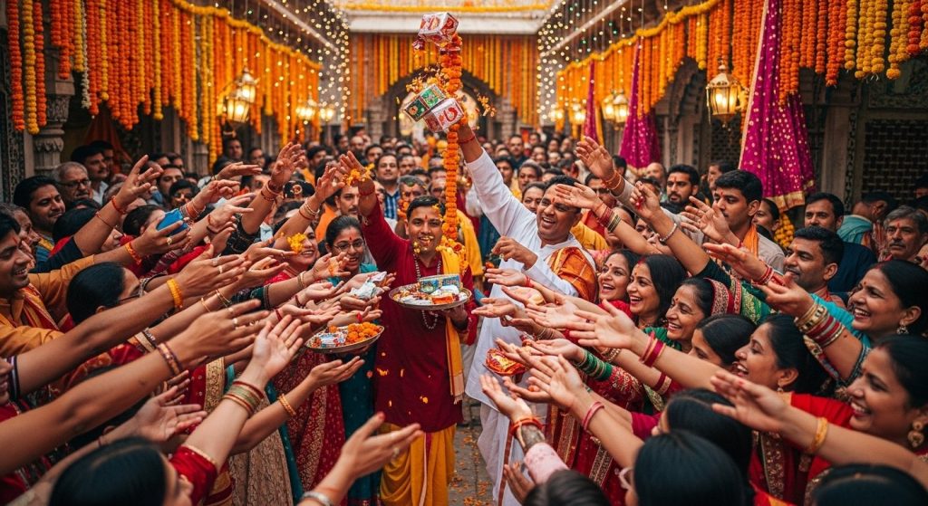 Janmashtami 2025: Braj Witnesses a Deluge of Devotion; Mathura's Streets Resound with Nandotsav Fervor, Devotees Showered with Gifts