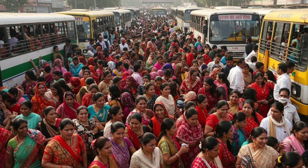 UP: 50 Lakh Women Passengers and Companions Get Free Bus Travel on Rakshabandhan; Tickets Worth Rs 59.33 Crore Issued