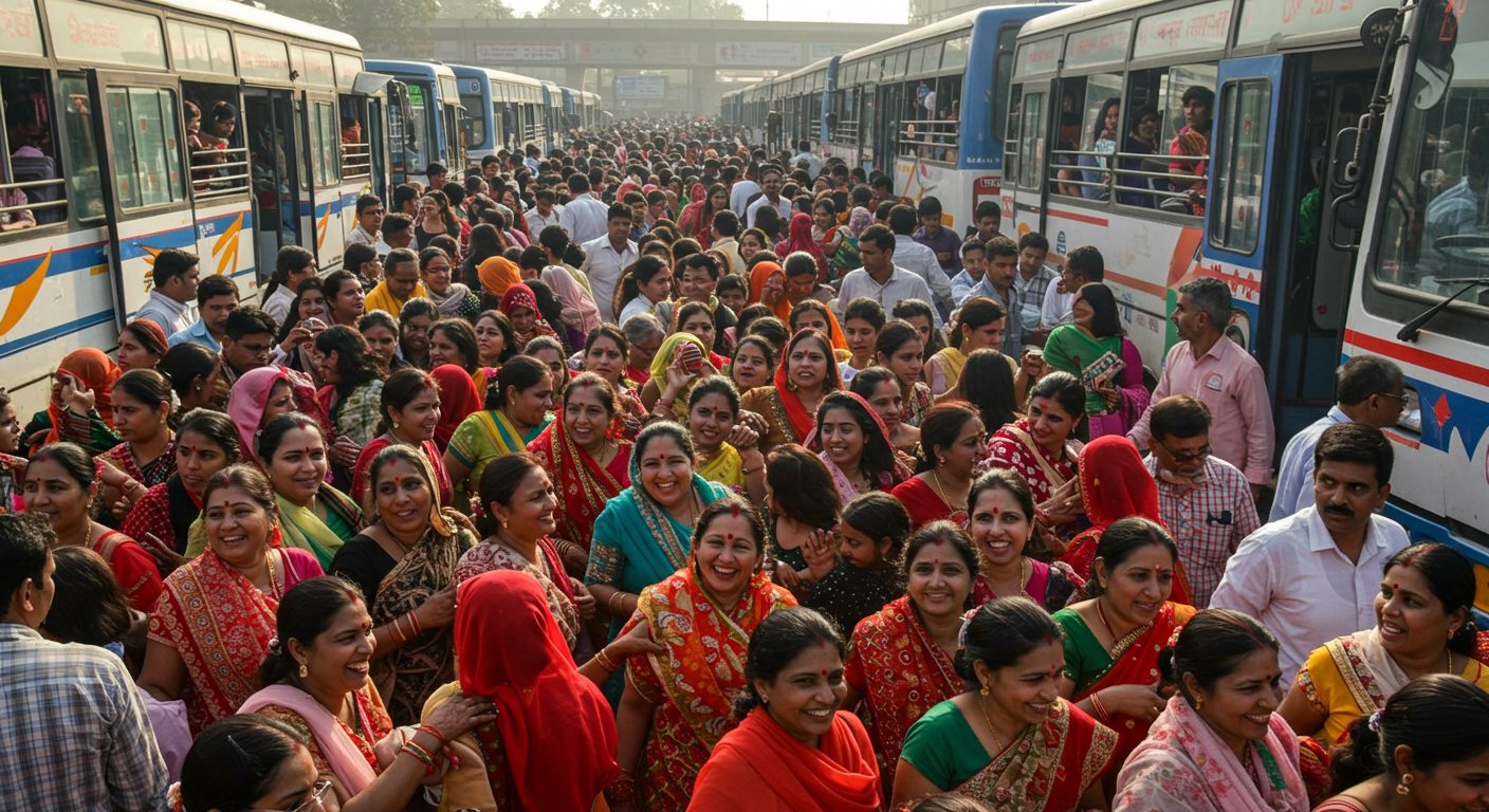 UP's Rakshabandhan gift to sisters: 6.3 million women get free bus rides, men also benefit
