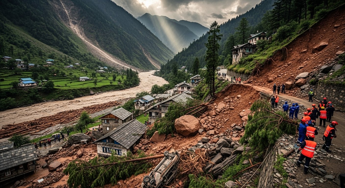 Landslide in Chamba, Himachal, 11 dead: Cloudburst in 4 districts of Uttarakhand including Rudraprayag; 5 killed, 3 missing