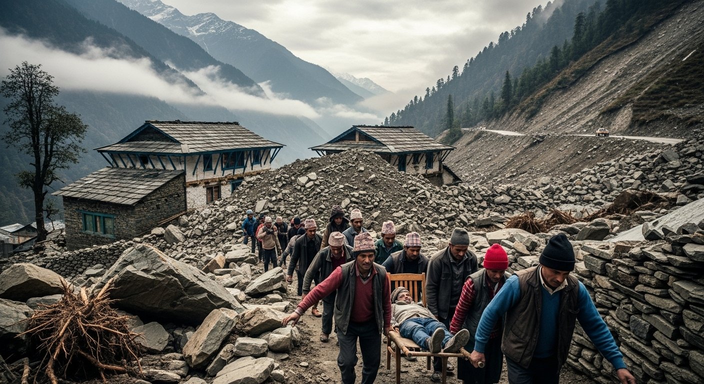 Landslide in Kullu, Woman Dies; 2 Houses Buried in Kinnaur; Patient Carried on Chair; Chandigarh-Manali Four-Lane Restored