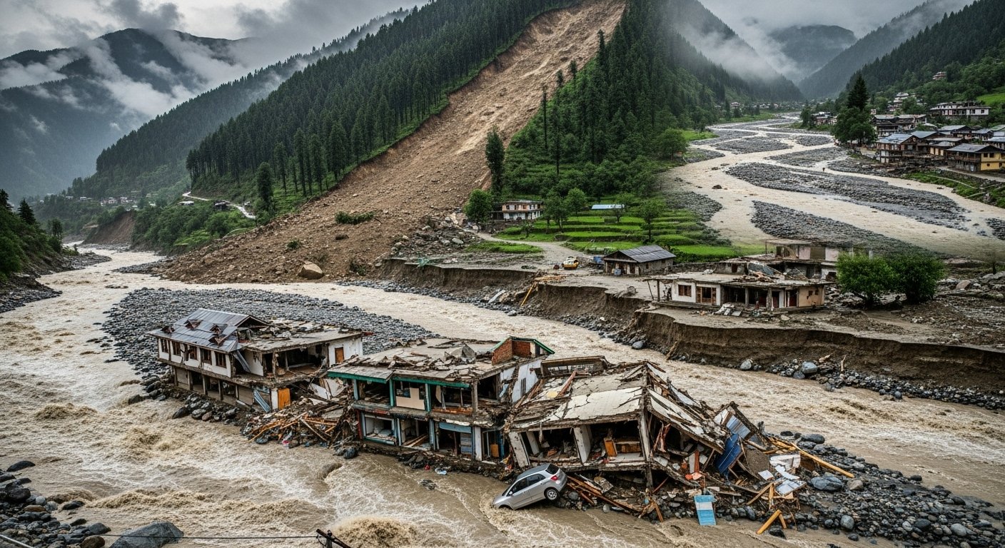 North India hit by nature's fury: Landslide in Vaishno Devi, 4 dead in Doda cloudburst, houses and shops swept away in Manali.