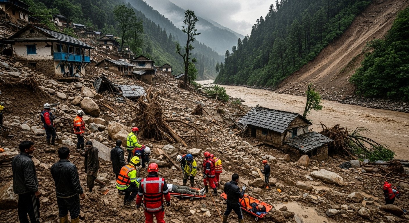 Landslide in Vaishno Devi, many injured: Cloudburst in Doda, 4 dead: 10 houses washed away