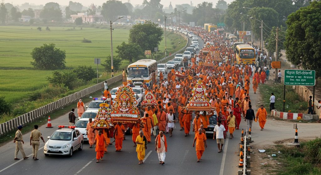 CM Yogi's Directives: Major Traffic Diversion on Bahraich-Ayodhya Route on Last Monday of Sawan
