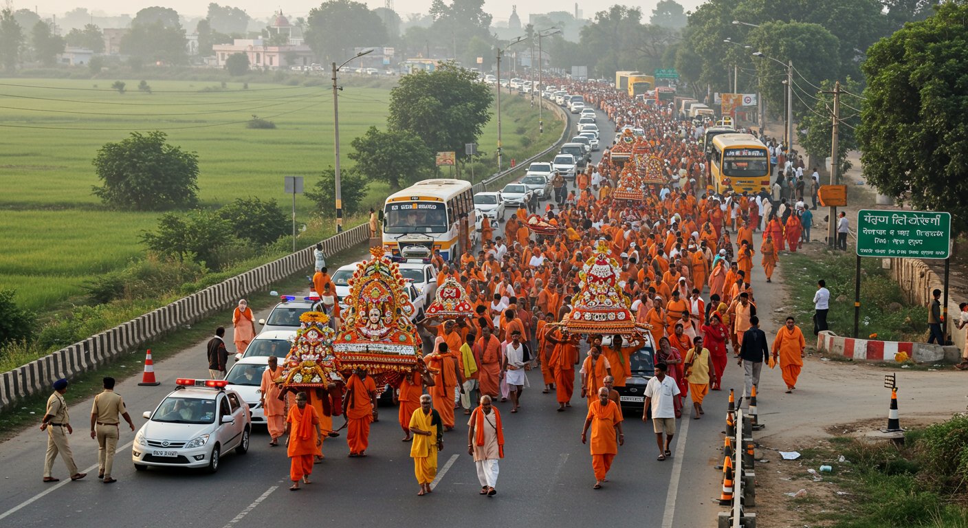 CM Yogi's Directives: Major Traffic Diversion on Bahraich-Ayodhya Route on Last Monday of Sawan