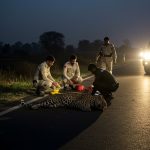 Tragic Accident on Amroha Highway: Injured Leopard Dies in 15 Minutes After Being Hit by Vehicle