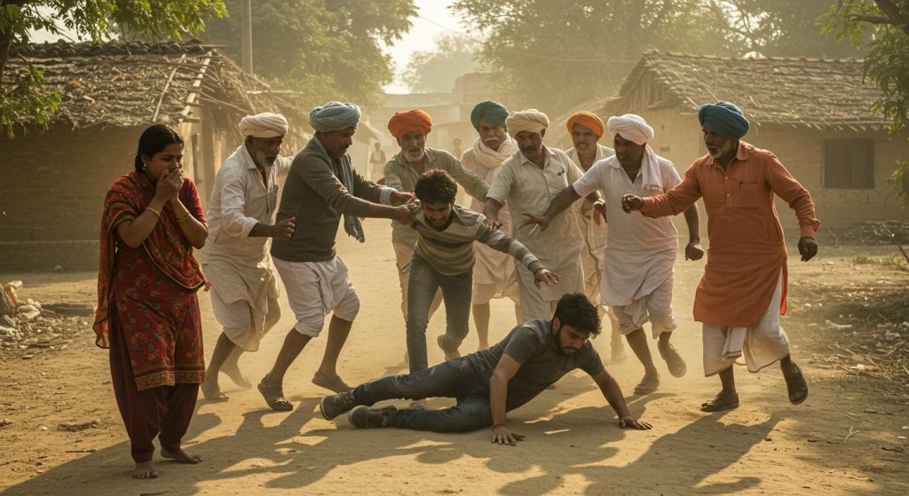 Uproar in UP: Lovers Found in Compromising Situation, Villagers Beat Youth From Another Community; How It Came to Light