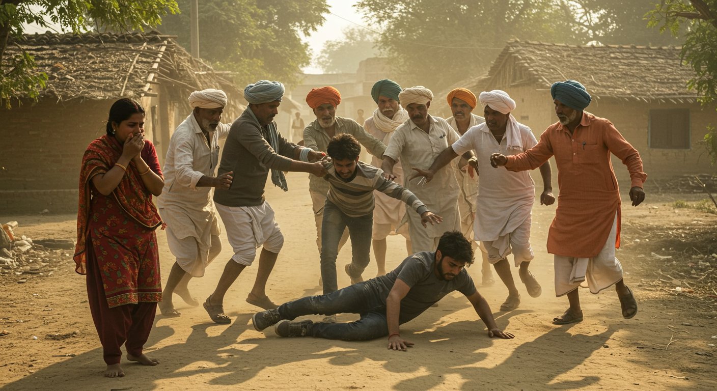 Uproar in UP: Lovers Found in Compromising Situation, Villagers Beat Youth From Another Community; How It Came to Light