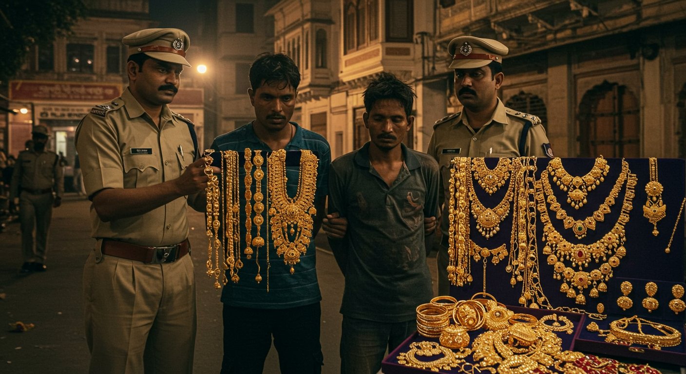 Lucknow: Crackdown on Thieves - Daytime Recce, Nighttime Theft; Two Miscreants Arrested With Jewelry Worth Lakhs