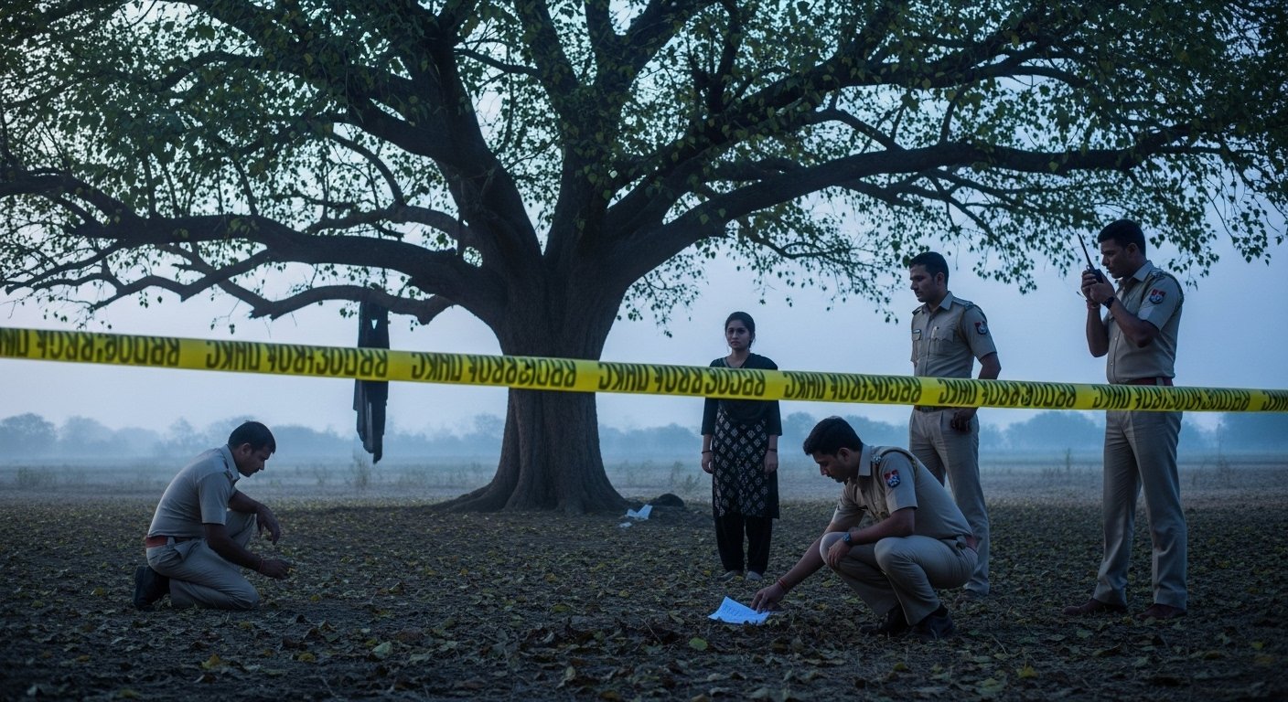 Lucknow Property Dealer Dies: Body Found Hanging from Tree, Serious Harassment Allegation Against Young Woman, Police Investigate
