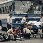 Devastating Accident in Lucknow: Sister Killed in Roadways Bus Collision, Brother and Sister-in-law Seriously Injured