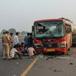 Lucknow: Roadways Bus Crashes Into Tanker Parked on Highway; Driver Dozed Off, Lost Control; 12 Passengers Injured