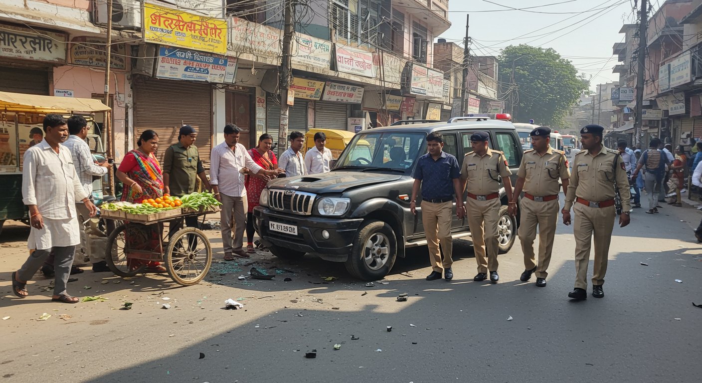 Speeding Rampage in Lucknow: Out-of-Control Scorpio Mows Down Several, Driver Arrested