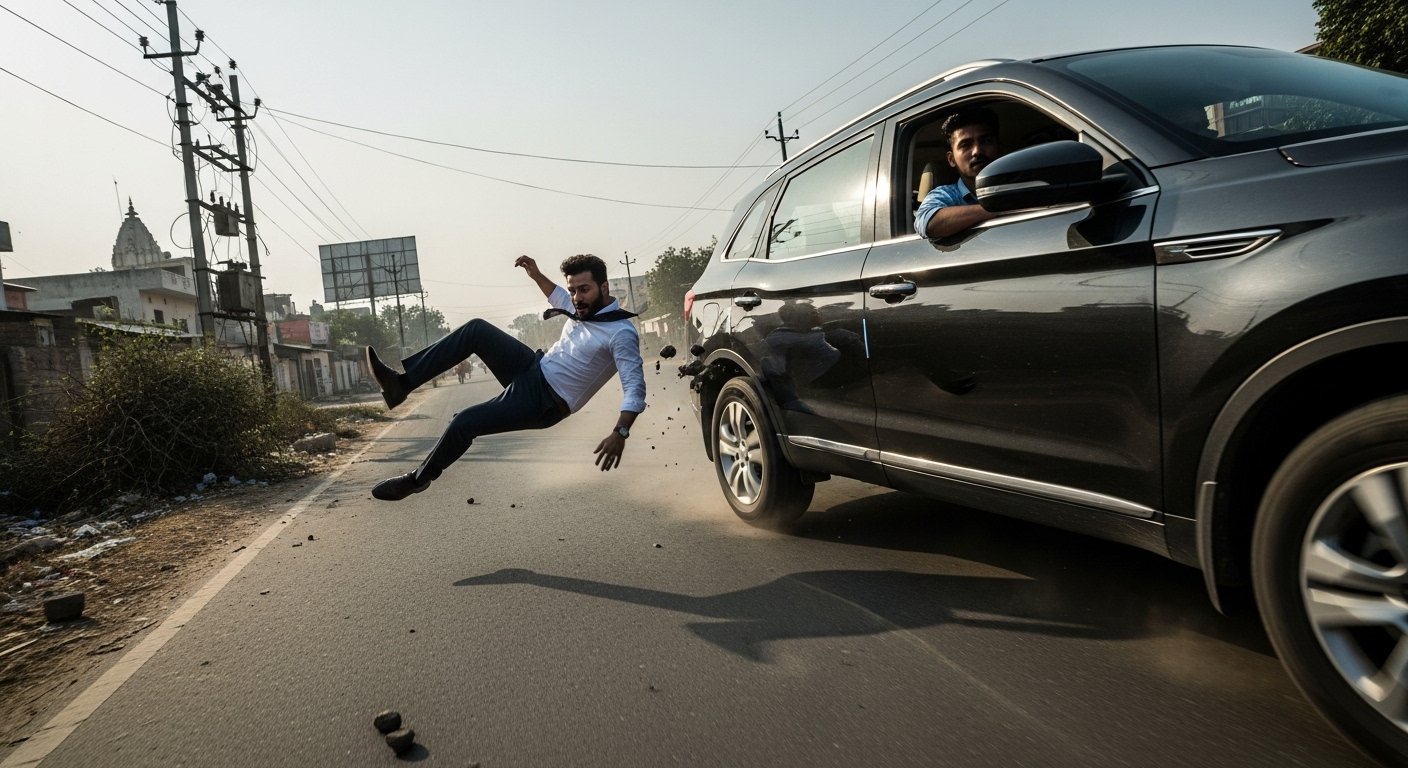 Horrifying Crime in Lucknow: Criminals Flee with SUV on Test Drive Pretext, Throw Employee Out of Moving Vehicle.