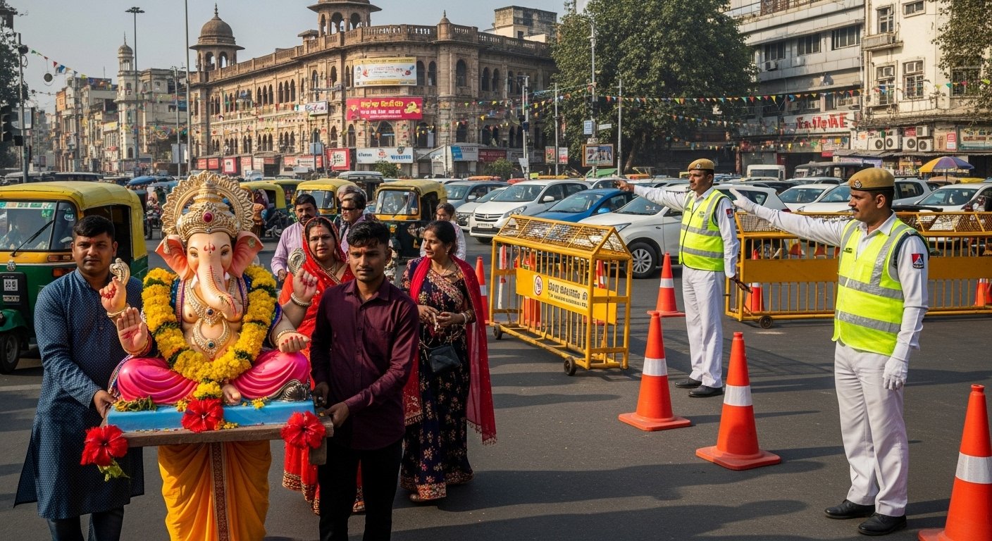 Ganesh Chaturthi in Lucknow: Traffic to be altered for 10 days from today; new system effective from 10 AM.