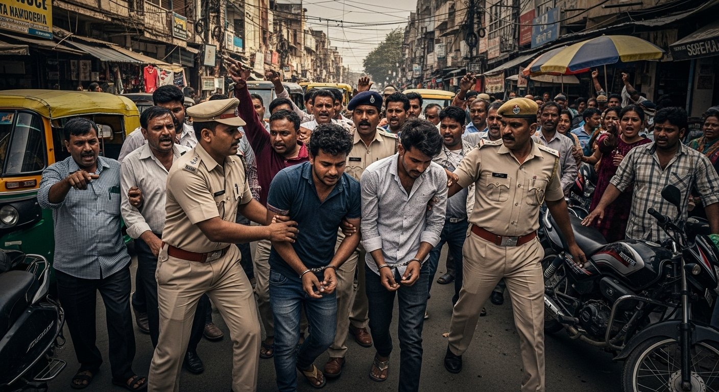 UP: Canteen worker stabbed in lung, Councilor's nephew arrested, uproar over attempt to block road.