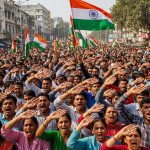 "Mother, I Salute You": A flood of patriotism surged in Bareilly, with 'Bharat Mata' slogans echoing.