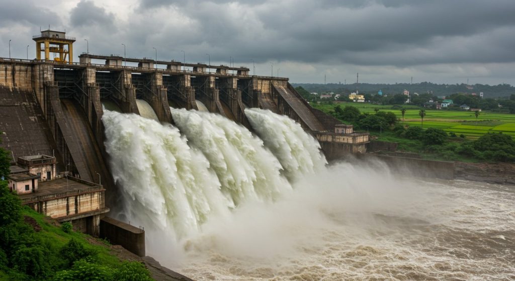Commotion in Mahoba: Five gates of overflowing Urmil Dam opened, 4,754 cusecs of water released, alert issued in 12 villages.