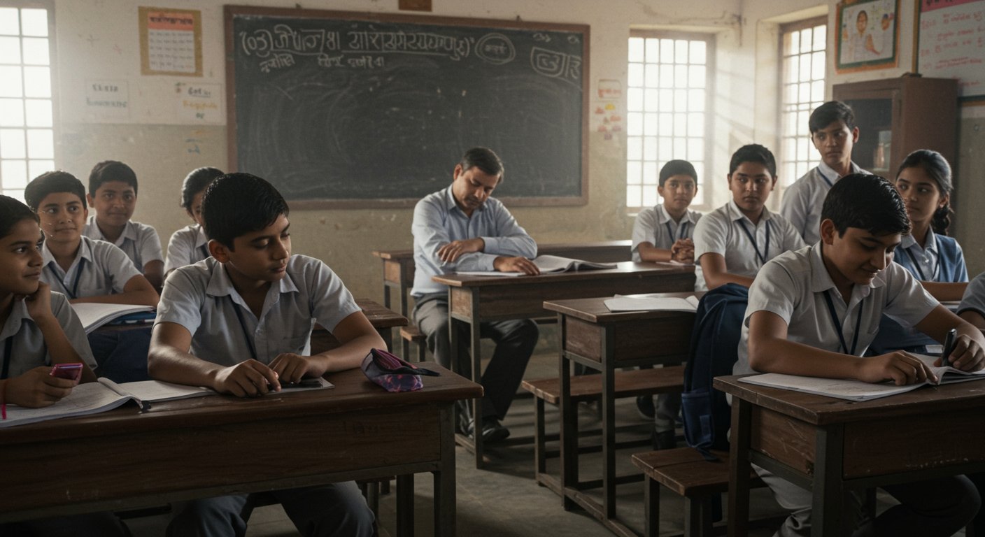 "Don't Make Noise, Guruji Is Sleeping!" Teacher Seen Asleep In Classroom, Video Goes Viral; Know The Full Story